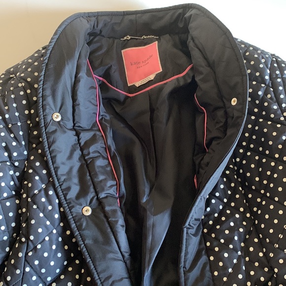 🎉HP🎉 Kate Spade polka dot belted quilted jacket - Picture 10 of 12